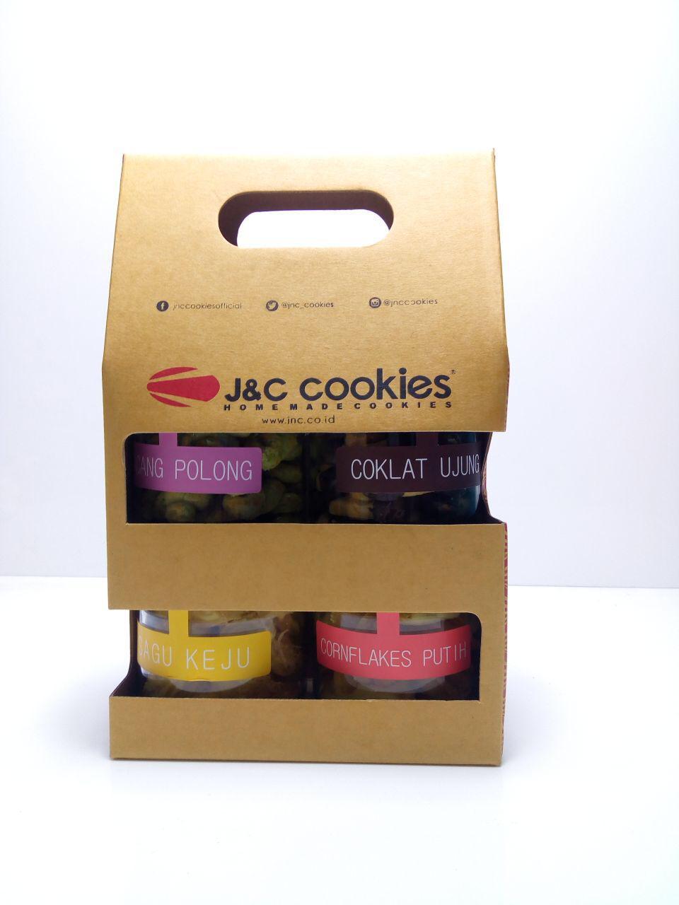 Kue Kering JNC Cookies Paket Toples Kaca Gift Box 4 Lazada Indonesia