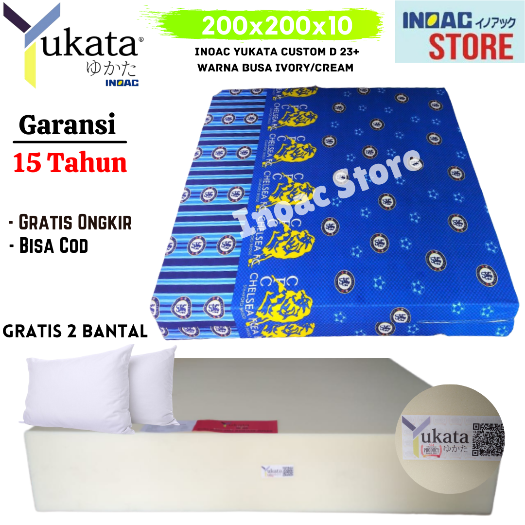 Kasur BUSA YUKATA CUSTOM D24 Tebal 10 Cm Semua Ukuran Garansi 15 Tahun