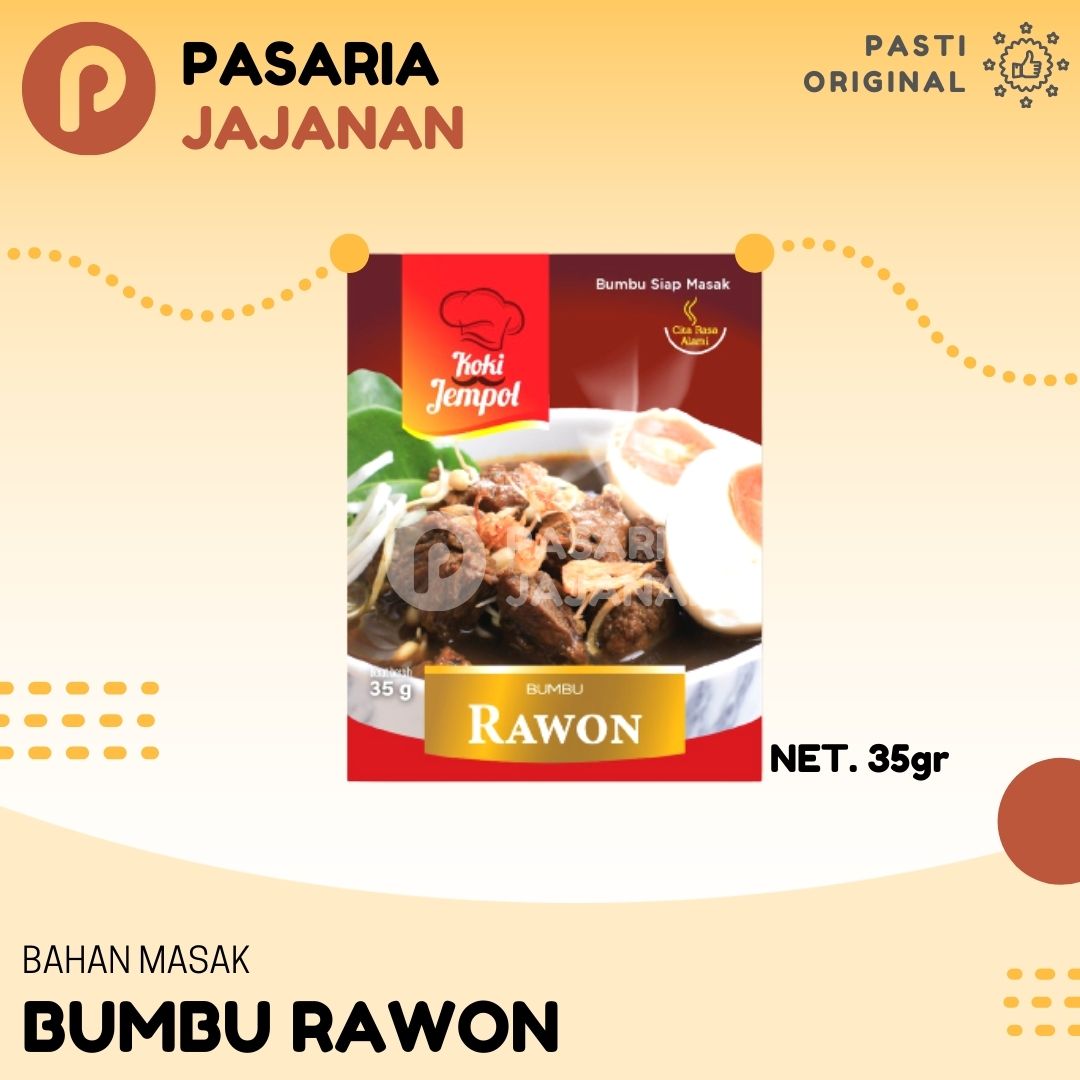 KOKI JEMPOL RAWON DAGING Bumbu Instant Jadi Siap Saji Rasa Enak