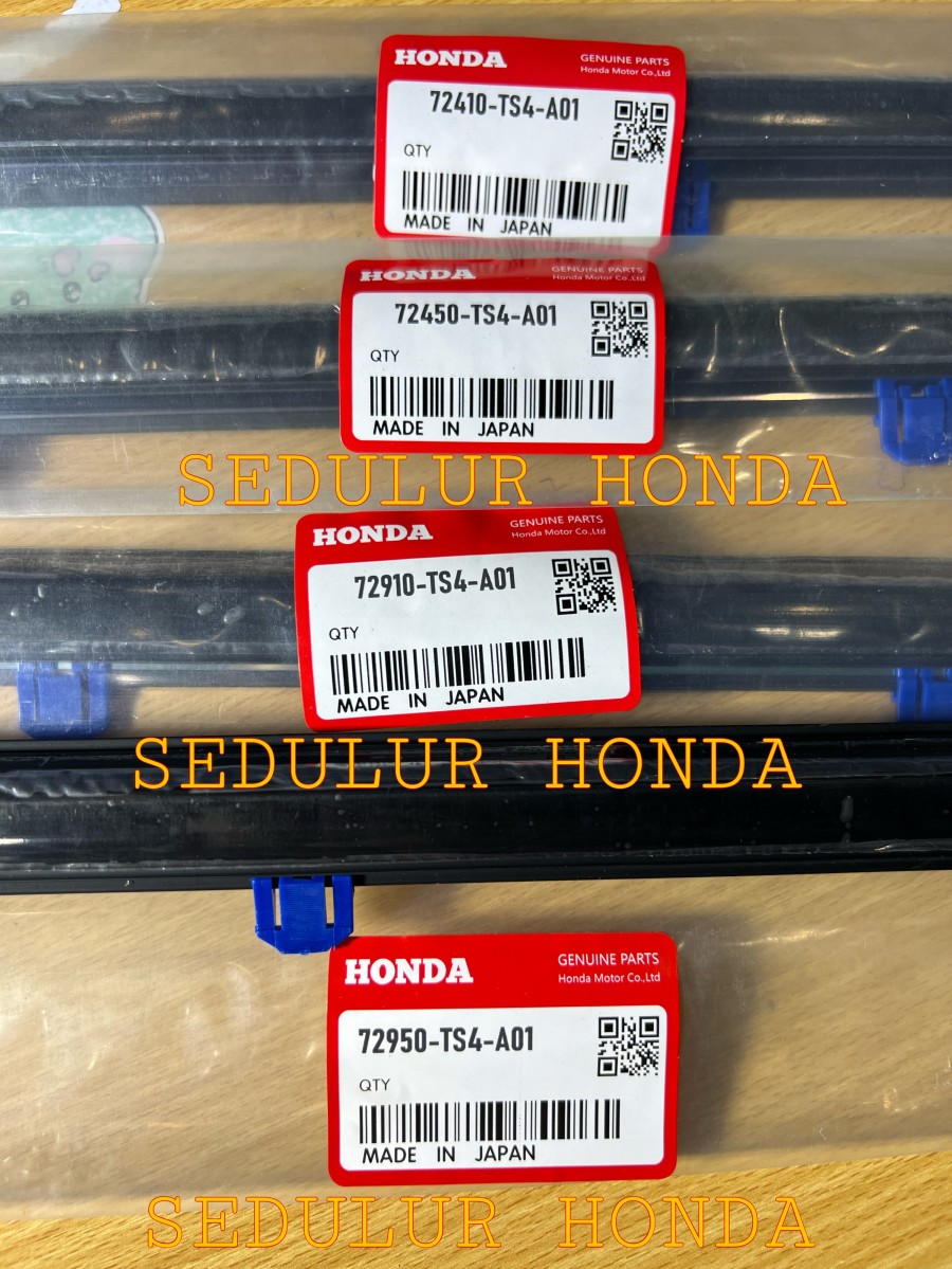 LIST WATER STRIP PELIPIT PINTU MOLDING ASSY DOOR JENDELA KACA CIVIC FB1