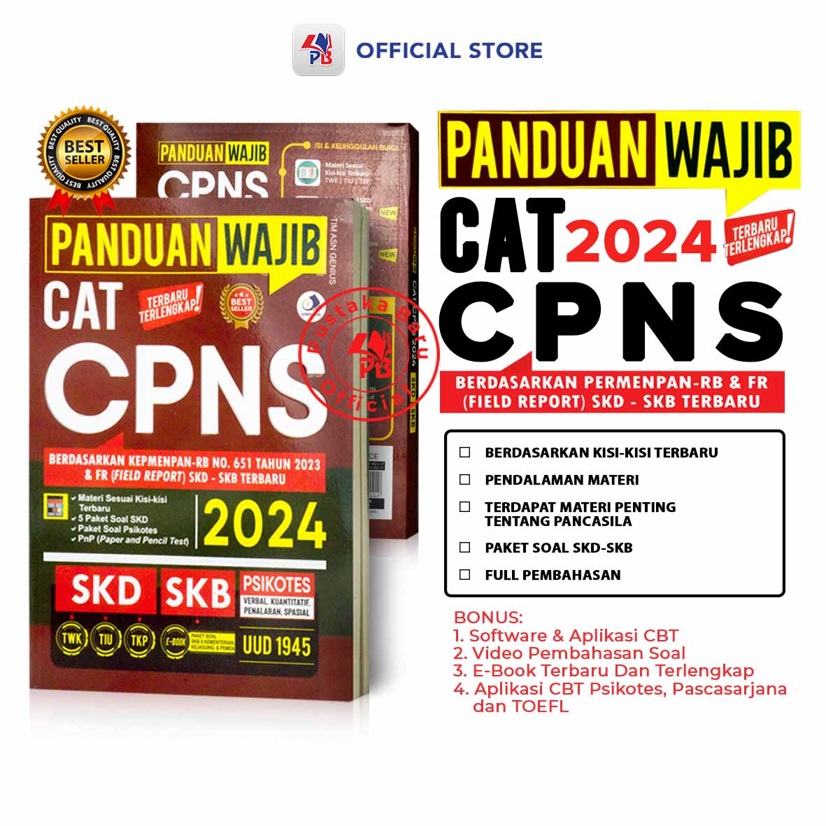 Buku Cpns Panduan Wajib Cat Cpns Skd Skb Terbaru Terlengkap