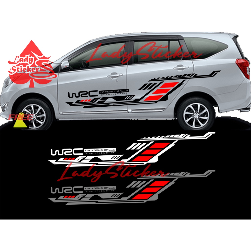 Sticker Striping Mobil Sigra Sticker List Samping Mobil Calya Sigra