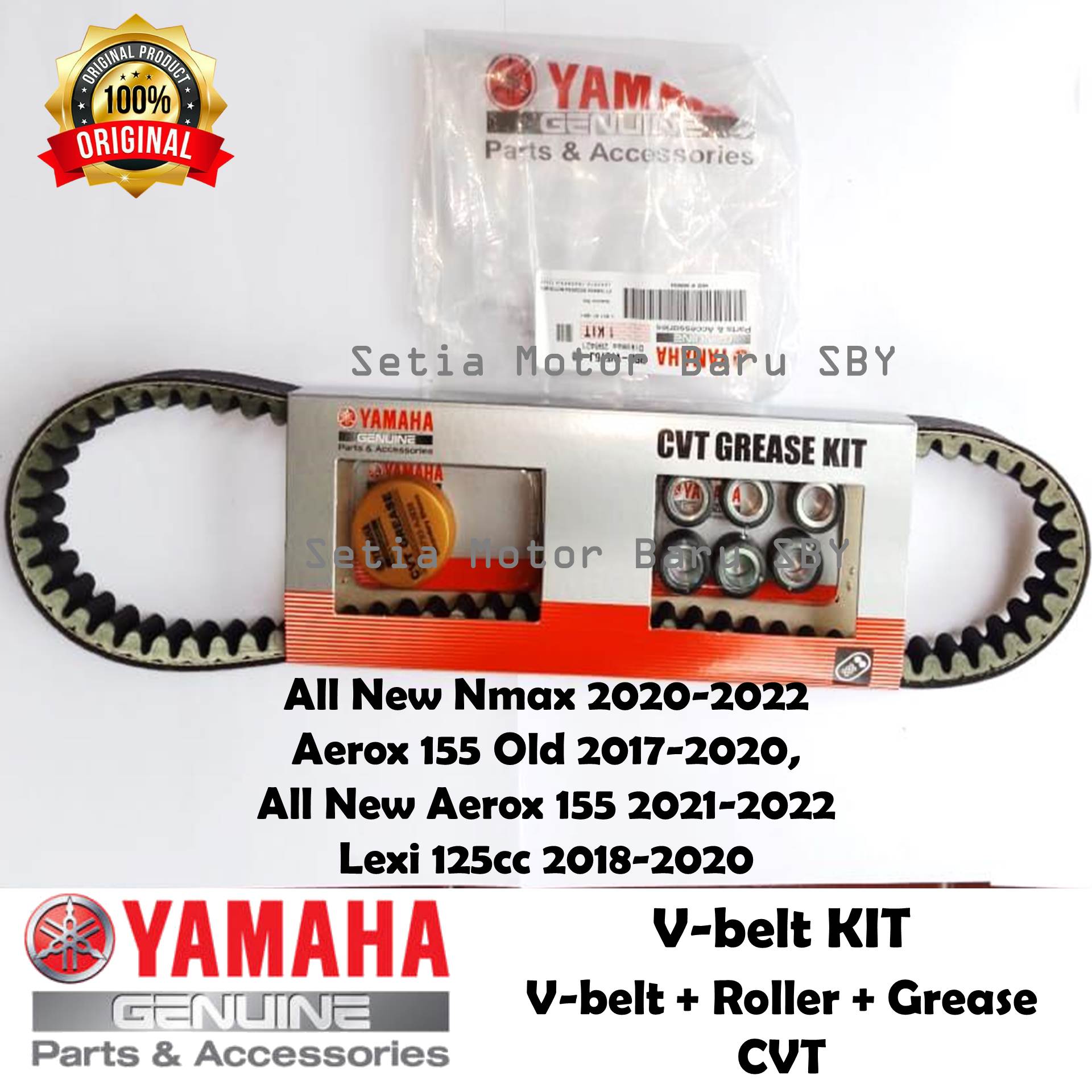 Ban Penggerak Vbelt V Belt Roller Assy Kit Aerox Old Lexi All New Aerox