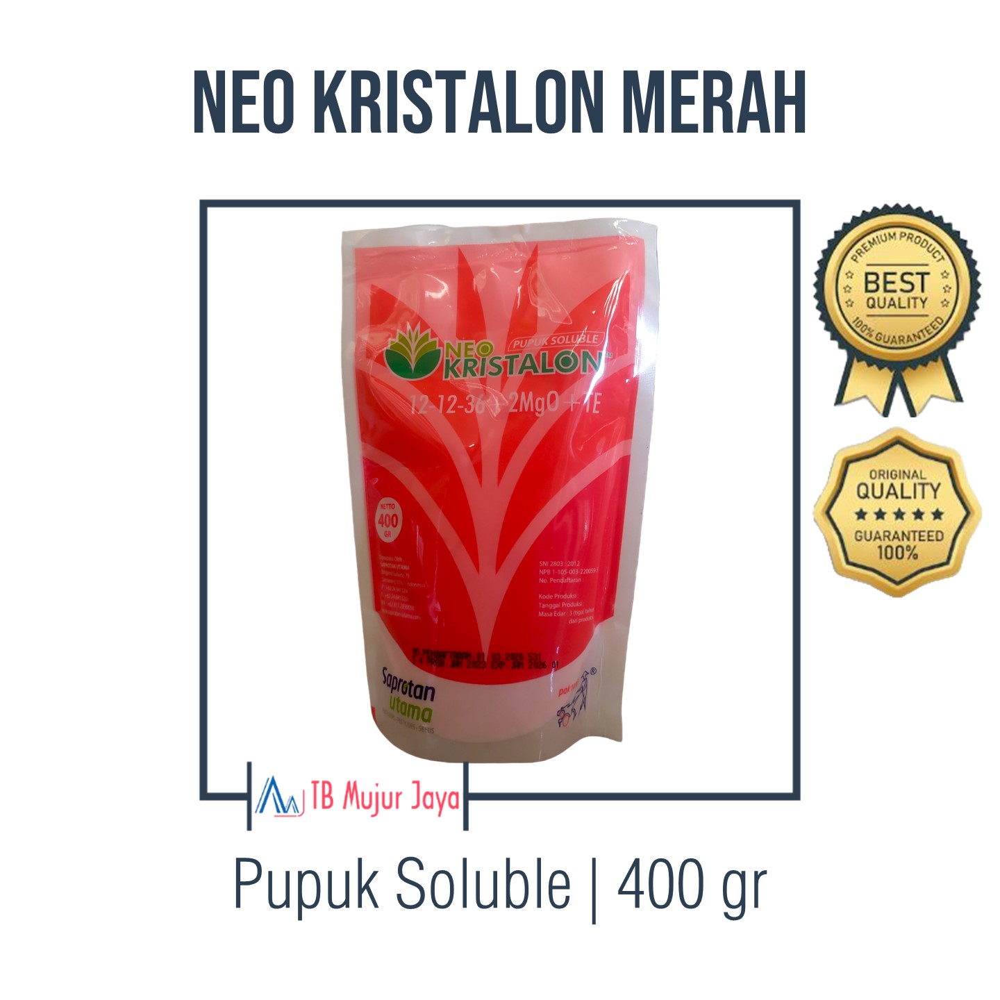 Neo Kristalon Merah Pak Tani Pupuk Soluble Gr Lazada Indonesia