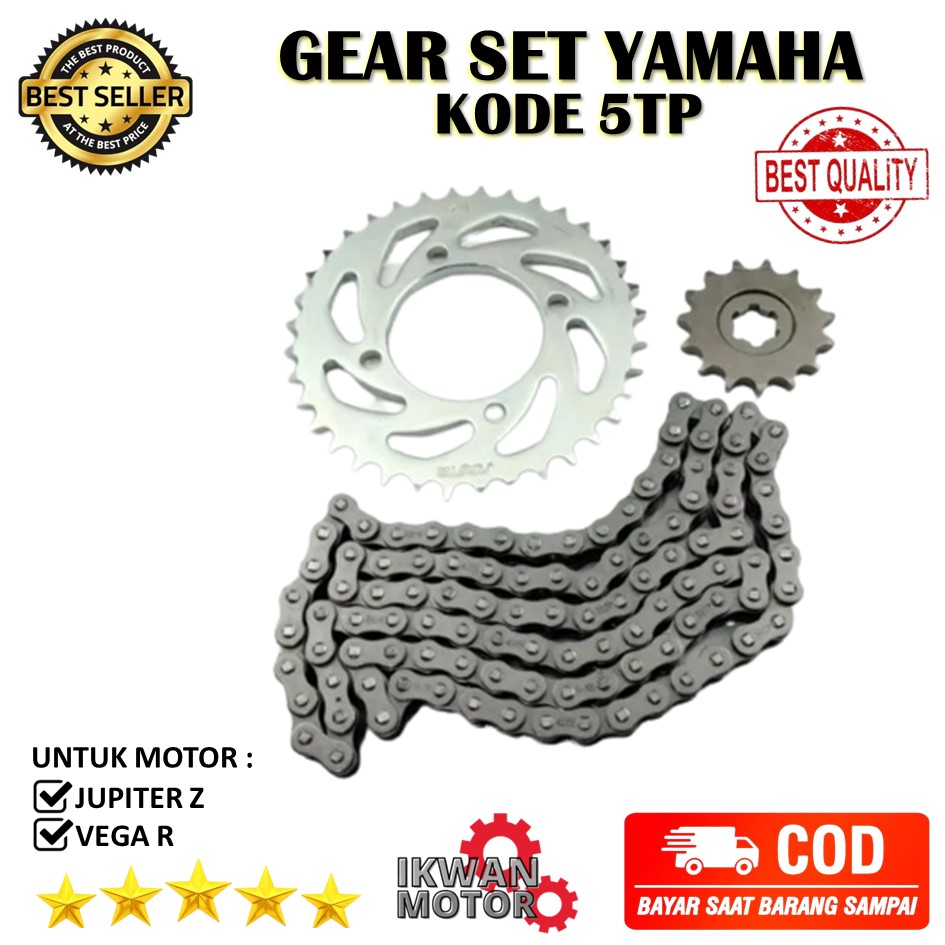 Gear Set Yamaha Jupiter Z Gir Rante Set Vega R Tp Wf A Gear