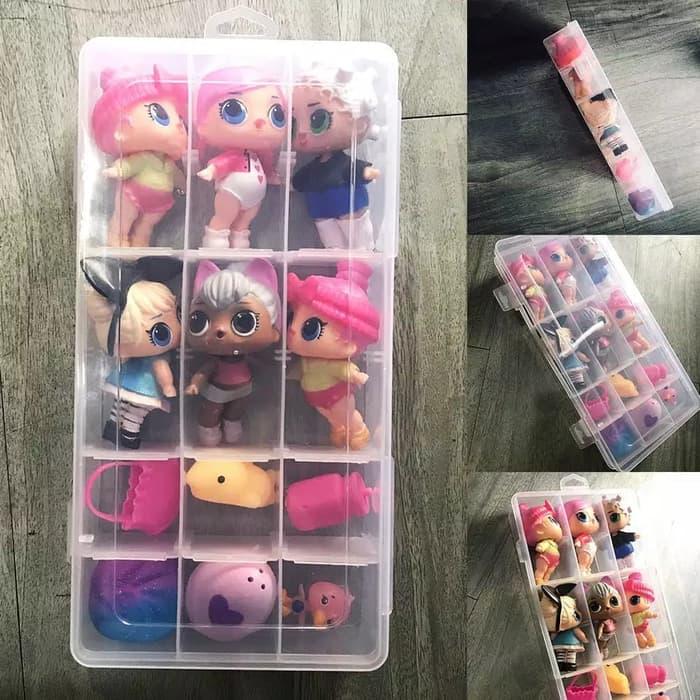 Mainan LOL boneka anak + casing surprise ball minifigure set perempuan