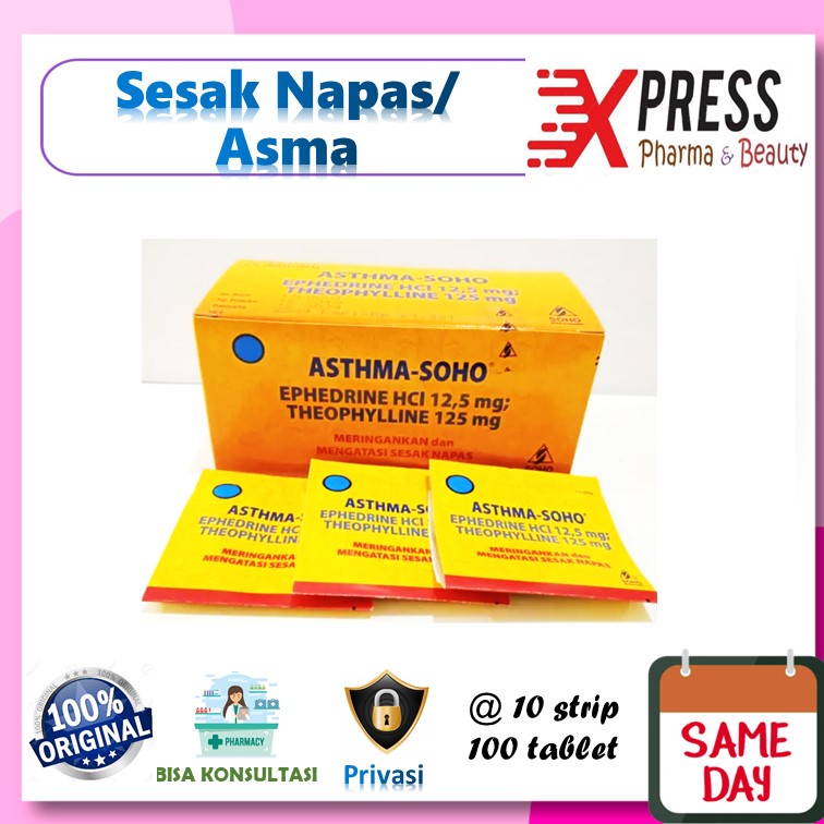 XPRESS Asthma Soho DUS Obat Sesak Napas Dos Box Asma Soho AsmaSoho