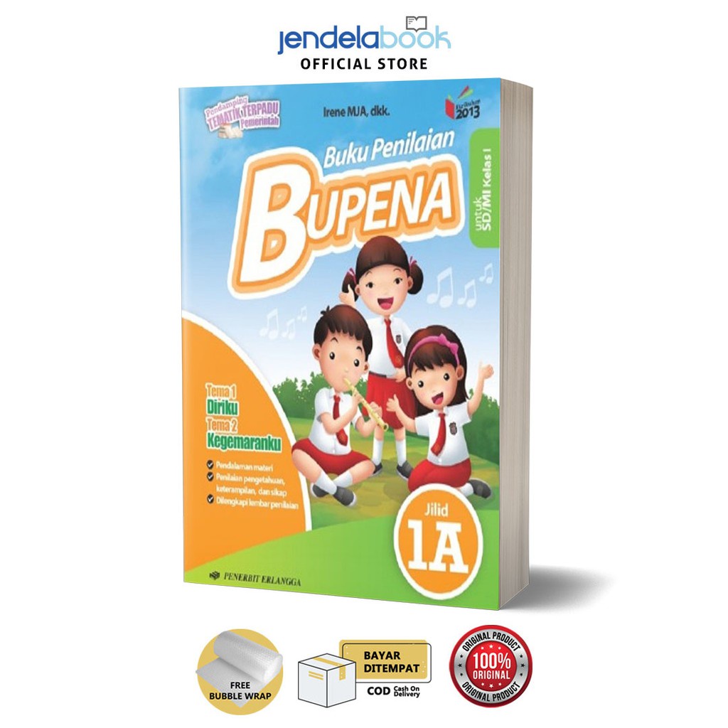 Kls 1 Bupena Buku Penilaian Jilid 1A 1B 1C 1D Untuk Sd Mi Kelas 1