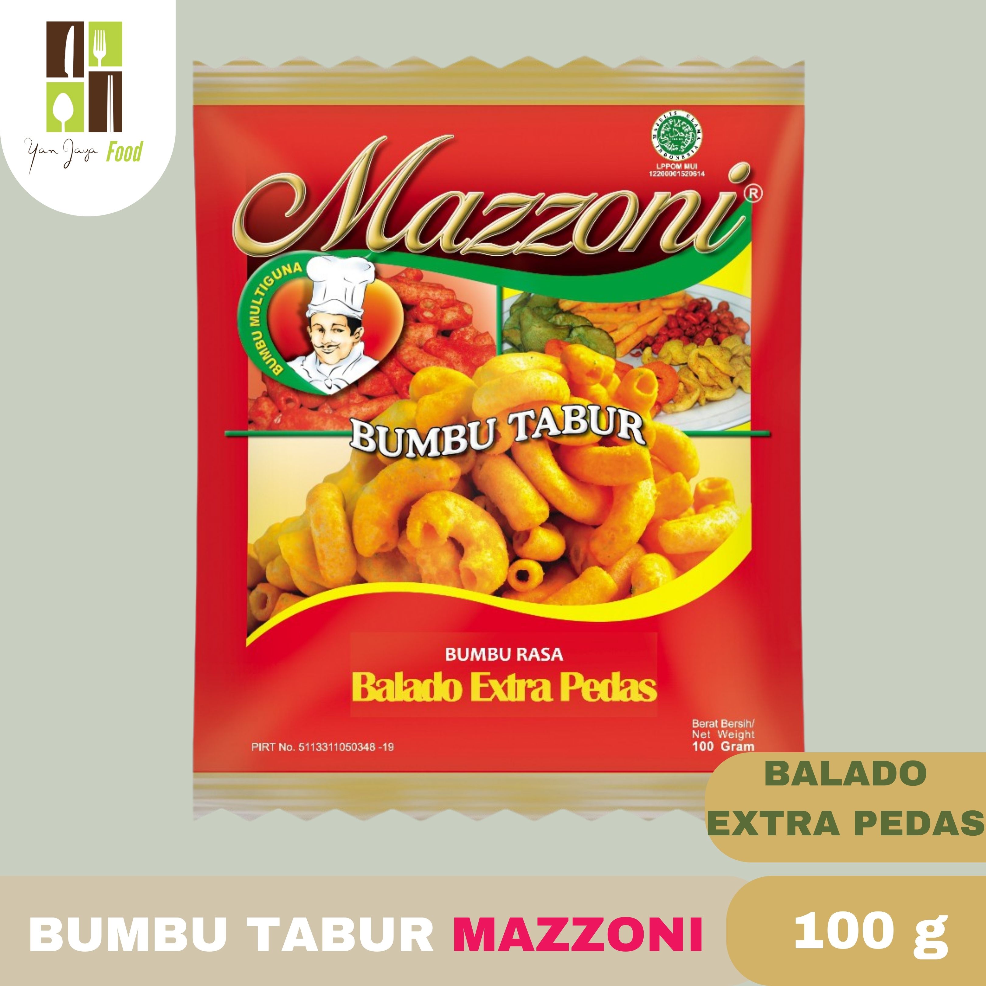 Mazzoni Bumbu Tabur Keju Rumput Laut Sapi Panggang Bumbu Instan