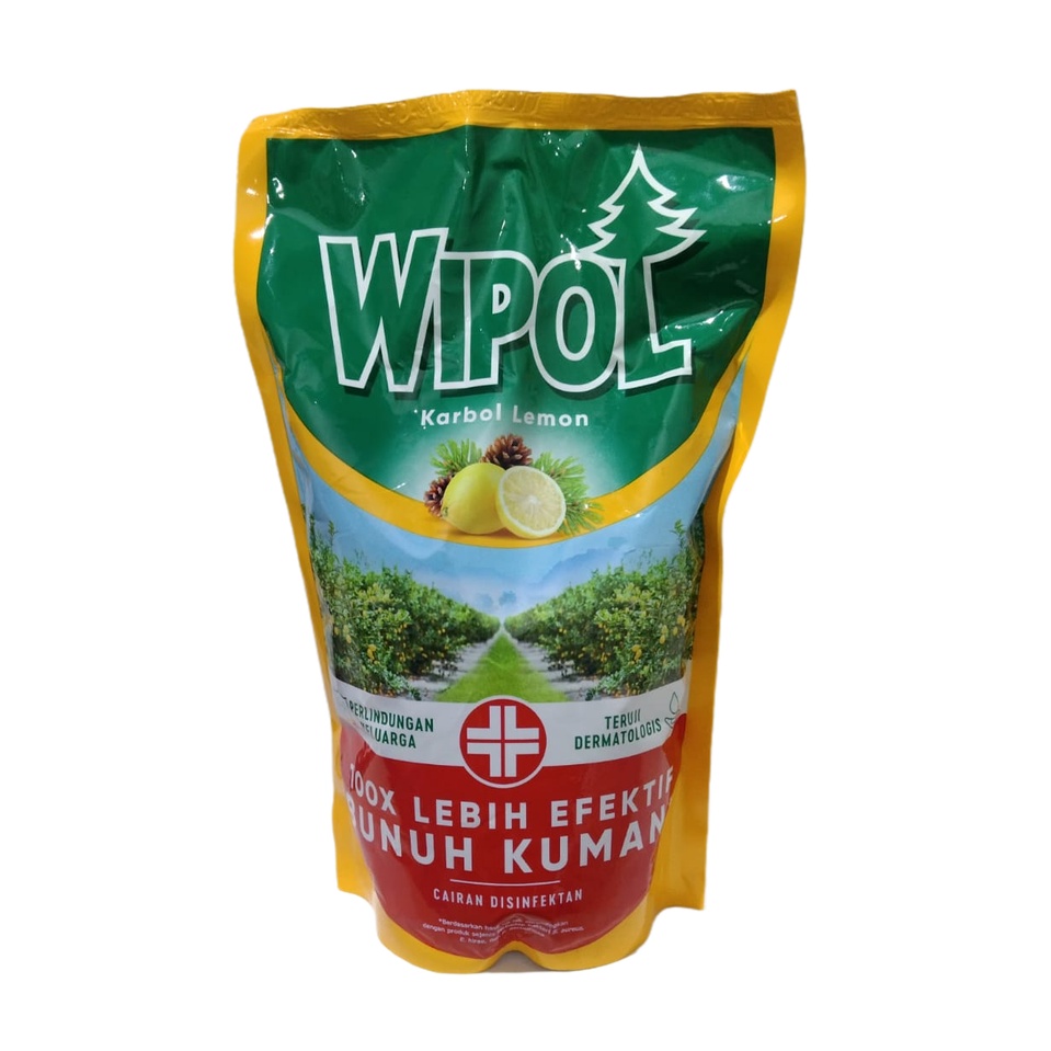 Wipol Ml Karbol Cairan Pembersih Lantai Ml Lemon Pine Sereh