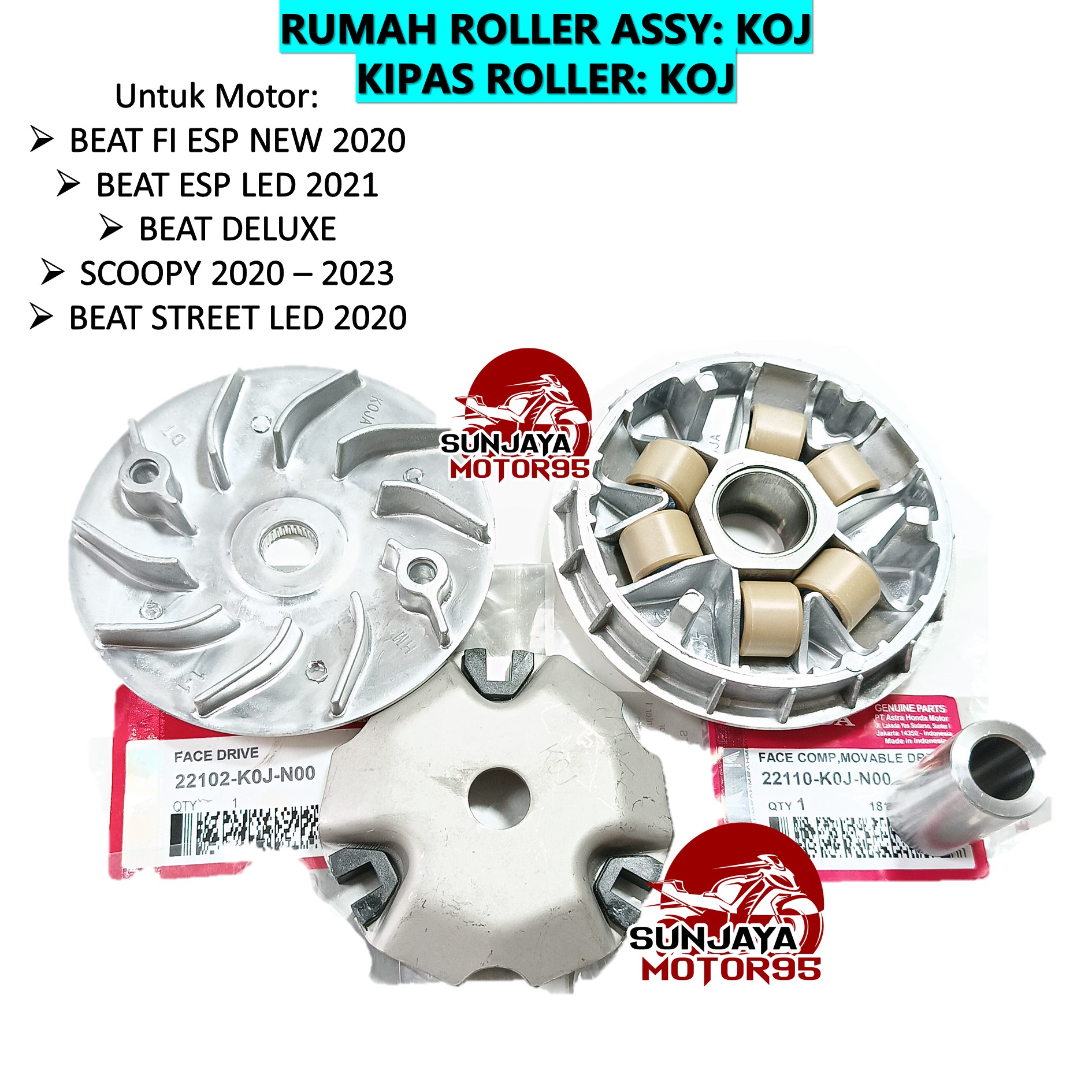 Rumah Roller Set Kipas Roller Koj Genio Beat Deluxe Beat Street New