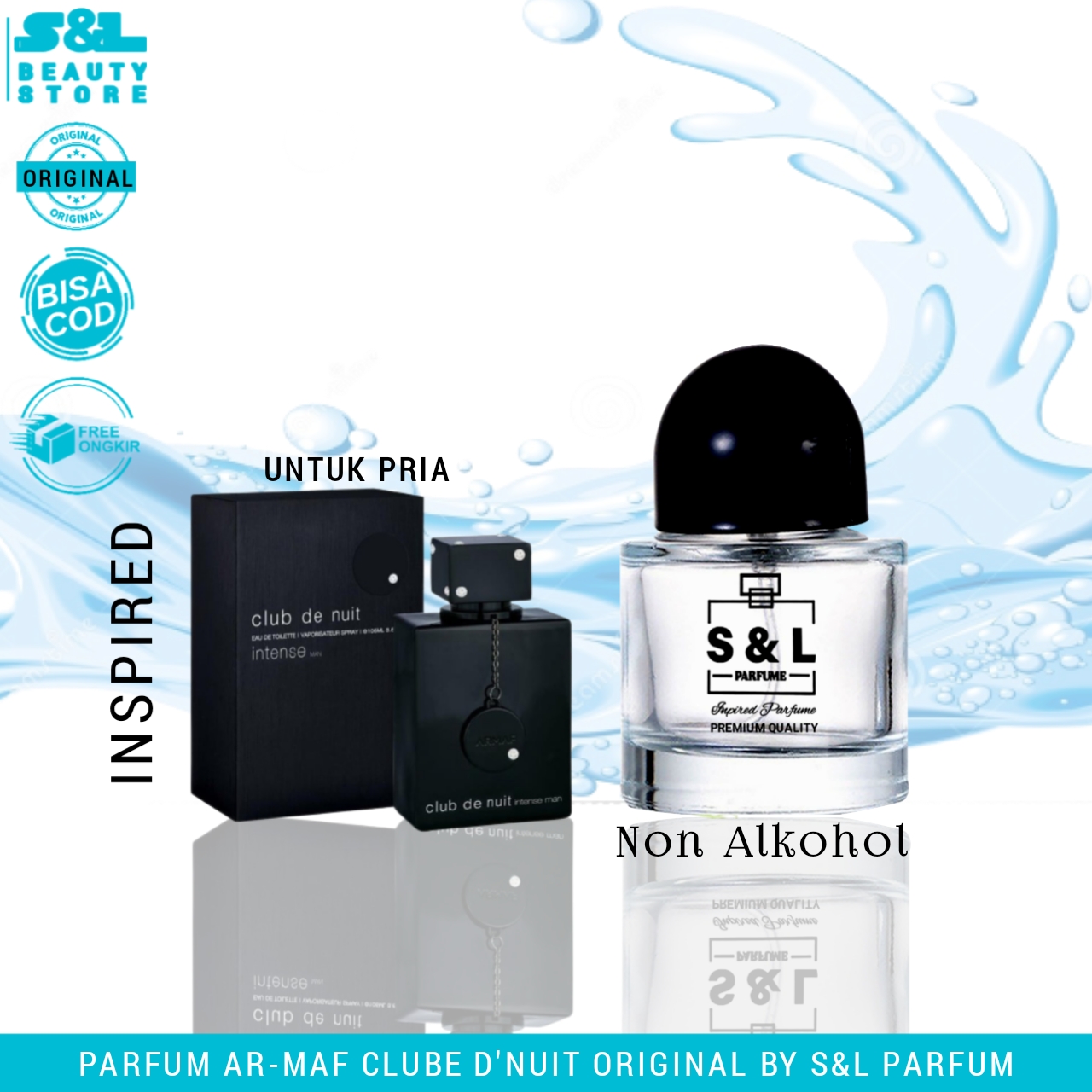 Parfum Ar Maf Club D Nuit Inspired Non Alkohol Farfume Pria Tahan