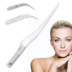 1 PC Anti-Air Eyebrow Tato Pulpen Alis Penggaris Permanen Riasan Pensil Manual-Internasional