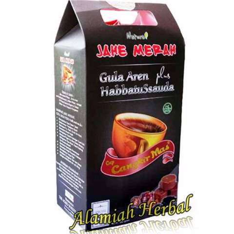 Cangkir Mas Jahe Merah Gula Aren Plus Habbatusaudah
