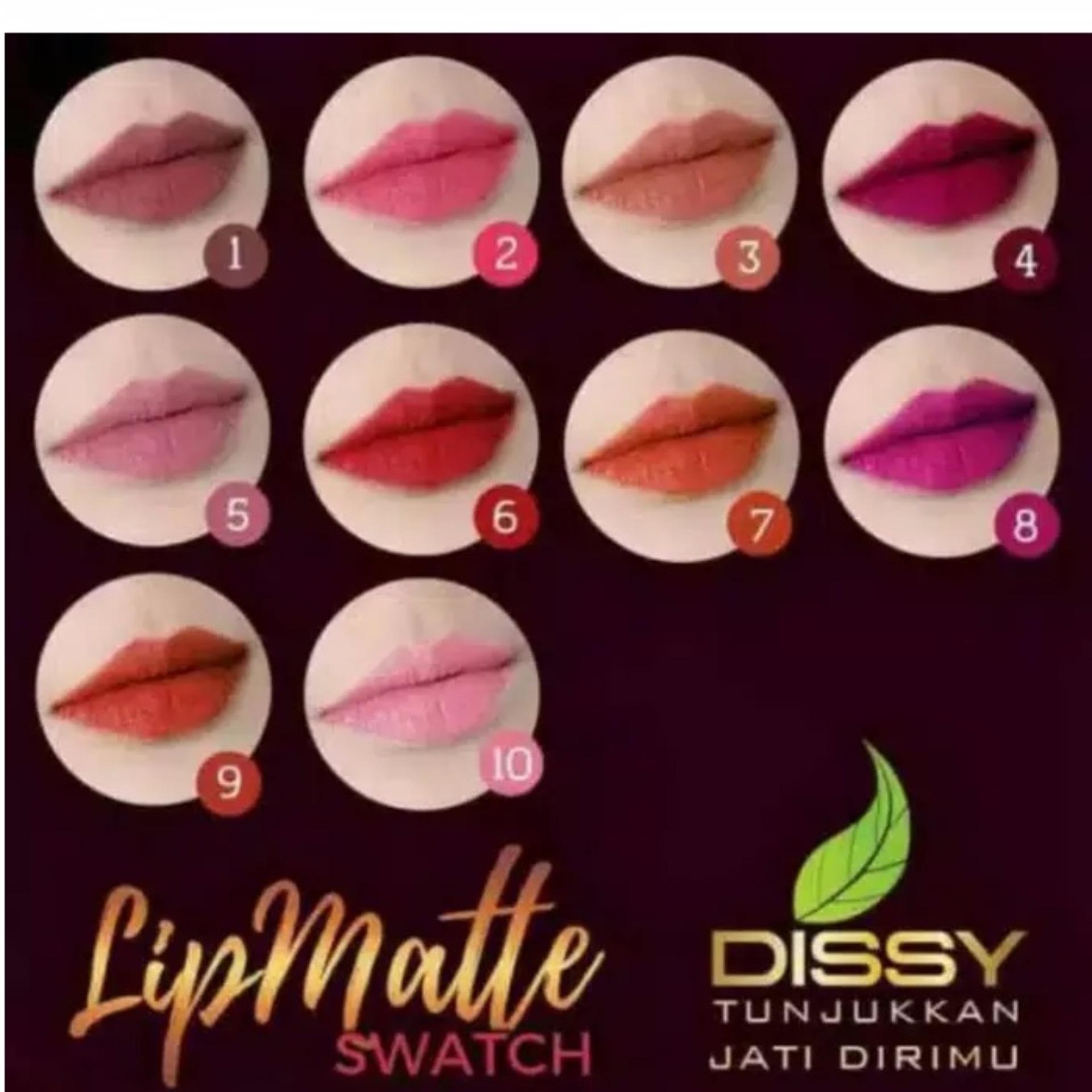 Dissy Lip Matte Lipstick Lipstik Nilla Amanda Sherly Loura Ayunda Viena Olivia Annabel Melanie