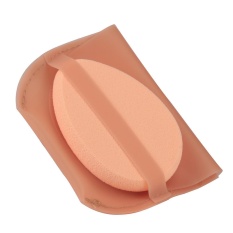 Kering Basah Amphibious Drop-Shaped Make Up Bedak Foundation Puff Bag Set-Intl