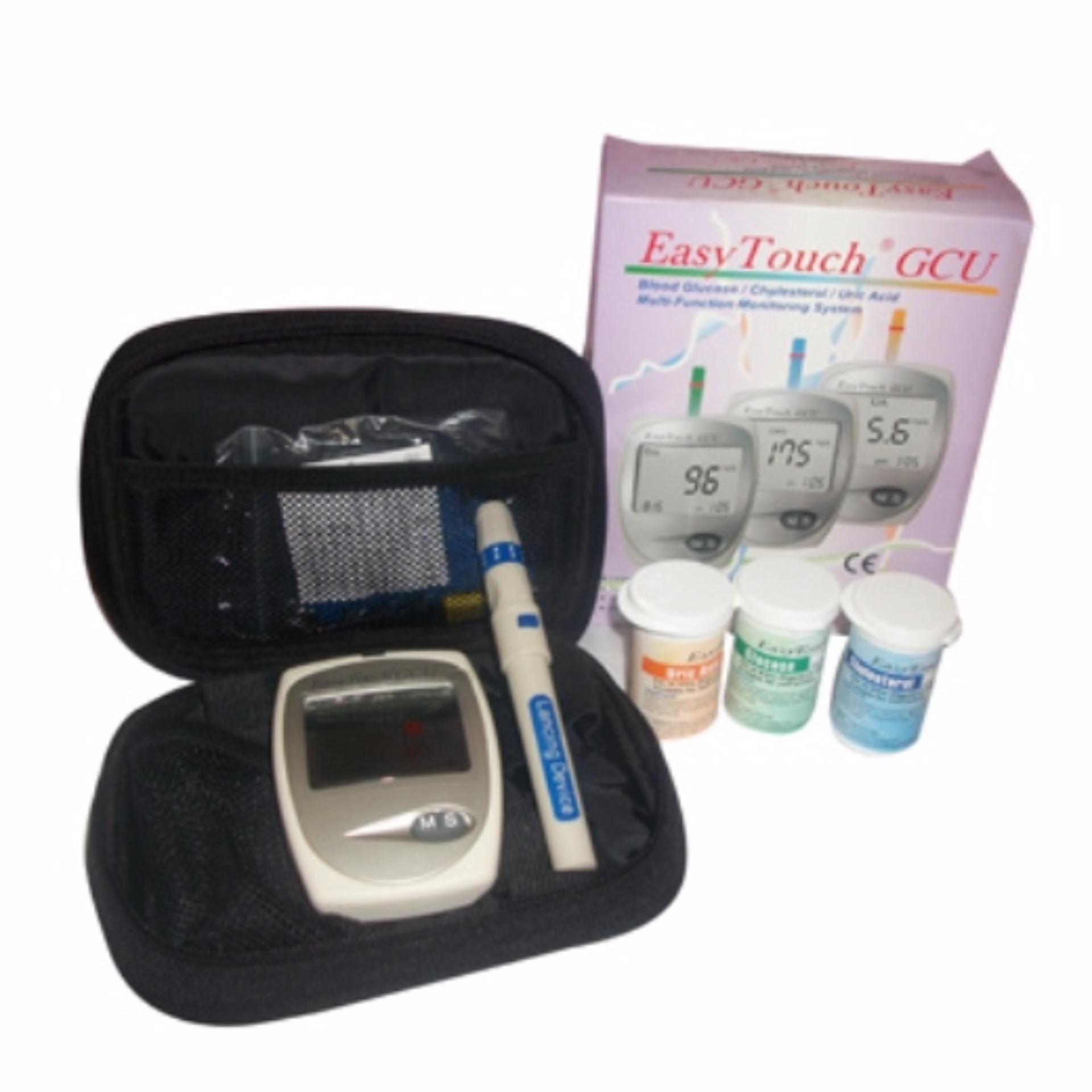 Easy Touch GCU 3in1 Alat Cek Kolesterol Gula Darah Asam Urat