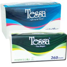 Facial Tissue Tisu Wajah Tessa 260 Sheets x 3 Pack