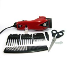Happy King HK-900 Professional Hair Clipper Trimmer Mesin Alat Cukur - Merah