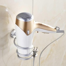 Household Hair Blow Dryer stand Holder Wall Hang Shelf Space for Bathroom - intl