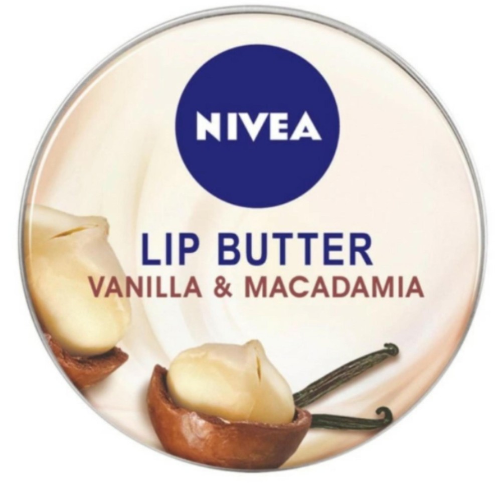Nivea Lip Butter Lip Balm Pelembab Bibir - Vanilla Macadamia