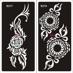 Pro 1 Sheet Hand-Painted Hollow Mold Inkjet Tattoo Henna Templates
Stickers For DIY Tools Professional New Body Painting Kit