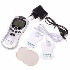 Reiki Alat Pemijat Elektrik Mesin Pijat Terapi Modern Digital Acupunture Therapy Akupuntur Listrik Layar LCD Massage Japan Kesehatan Tubuh Badan Segar Bugar Sehat Praktis Ekonomis Elektronik Fisioterapi - Silver
