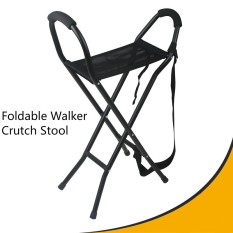 Orang Tua Aluminium Paduan Ringan Quadropods Foshan Lipat Cane Cane Kursi Stool untuk Lansia Senior, Wanita Hamil, dinonaktifkan Pasien Dll. -Internasional