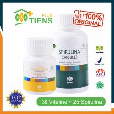 Tiens Pemutih Kulit Vitaline 30 kapsul + Spirulina 25 Kapsul Original + Free Membercard & Gift by TIENS PLUS