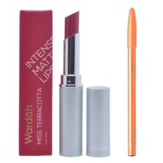 Wardah Intense Matte Lipstick 10 Miss Terracotta Free Davis Pensil Alis Hitam RSC