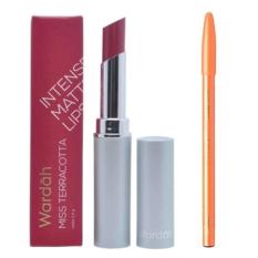 Wardah Intense Matte Lipstick 10 Miss Terracotta Free Davis Pensil Alis Hitam