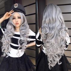 Rambut Palsu Wanita Yang Panjang Keriting Bergelombang For Cosplay-Intl