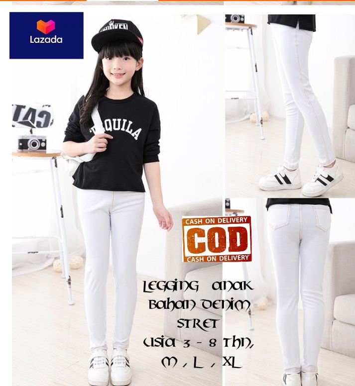 Legging Dennim Anak Perempuan / Bawahan Anak Cewek / Bawahan Anak Bahan Dennim / Celana Anak Cewek Bahan Denim Street / Bawahan Anak Termurah Bahan Adem