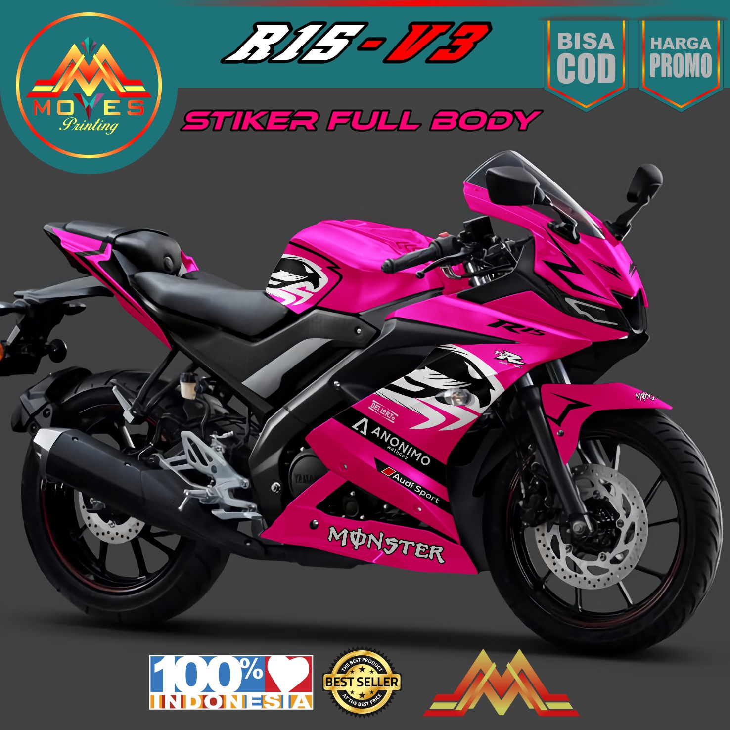 Bisa Cod Bayar Di Tempat Decal Stiker Full Body Decal Sticker