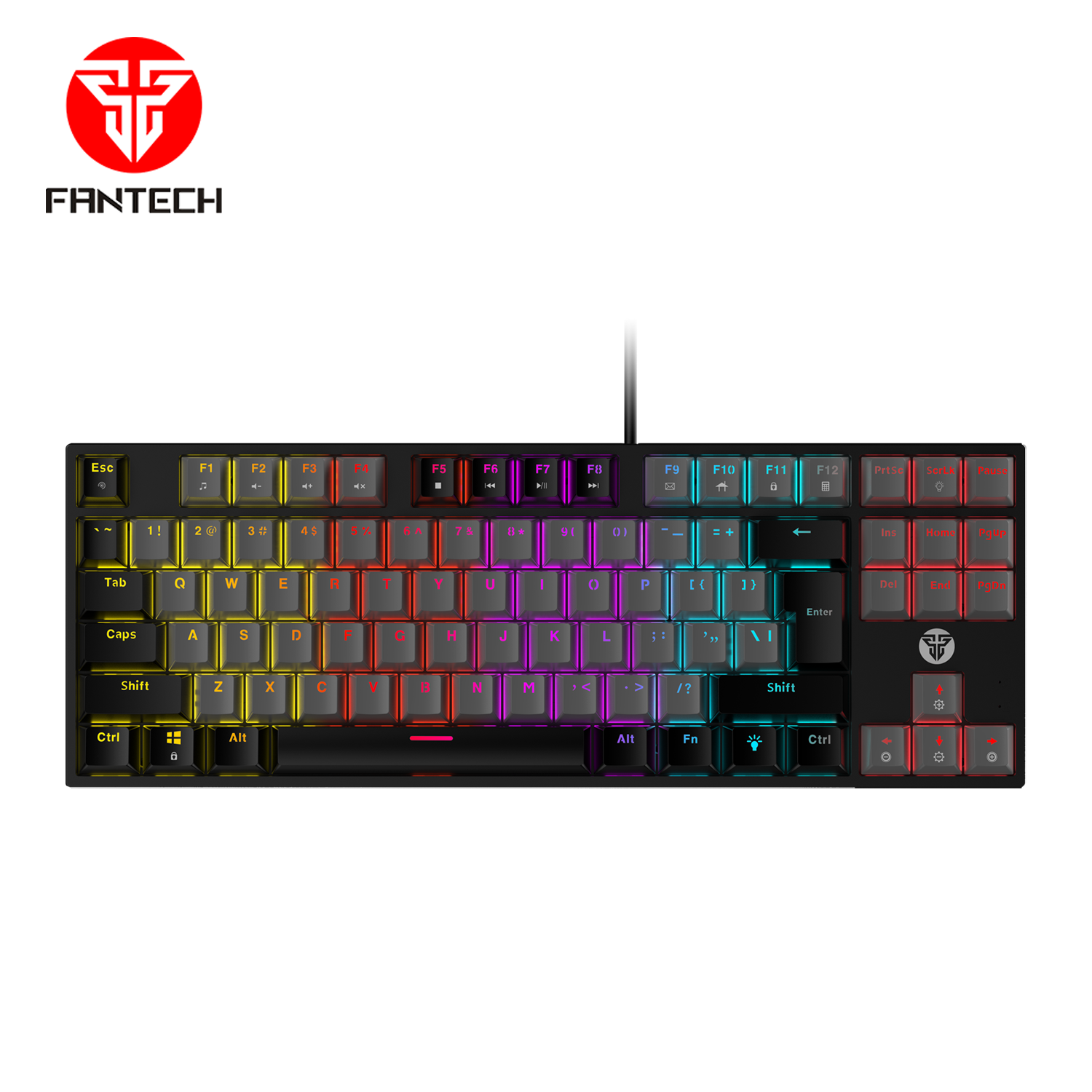 Fantech ATOM MK876 TKL Keyboard Gaming Mechanical RGB Lazada Indonesia