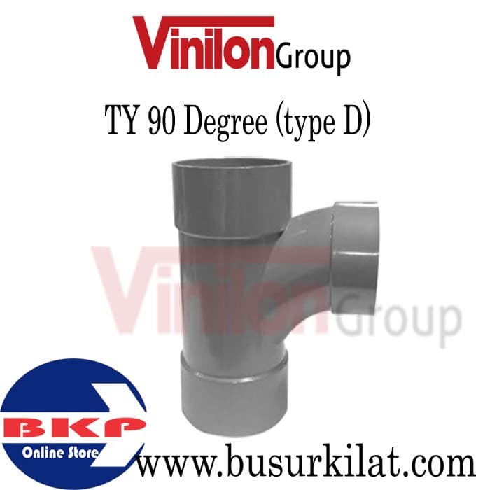 TY 3 Inch Branch PVC Vinilon D Tee Way Sambungan Pipa Lazada