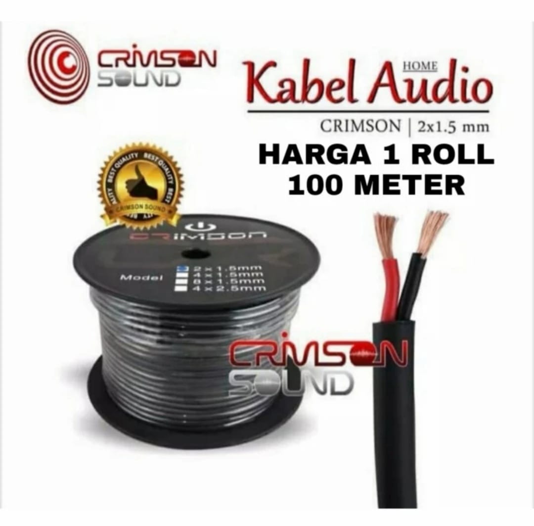 KABEL SPEAKER CRIMSON 2x1 5 KABEL CRIMSON 2 X 1 5 2X1 5 100 METER