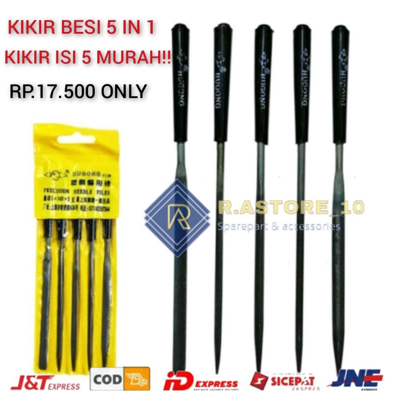 Kikir Besi 5 In 1 Hugong Precision Needle Files Kikir Isi 5 Lazada