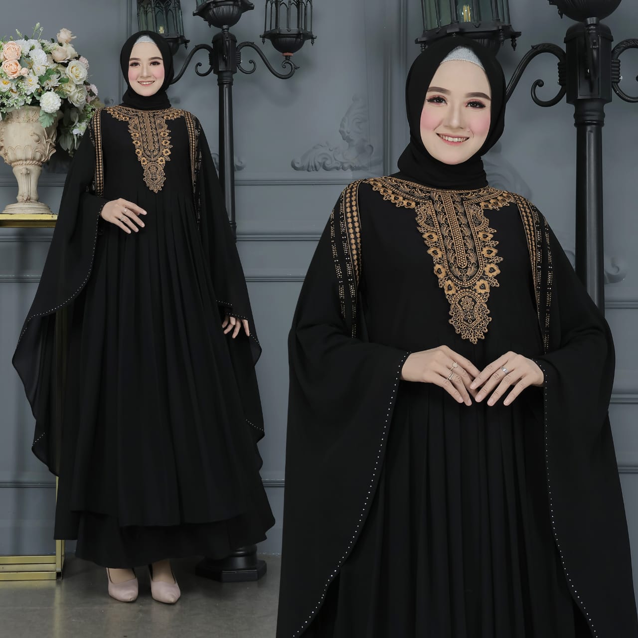 Gamis Abaya Turkey Terbaru 2022 Model ZAAIR GLAMOR SEMI KAFTAN MEWAH