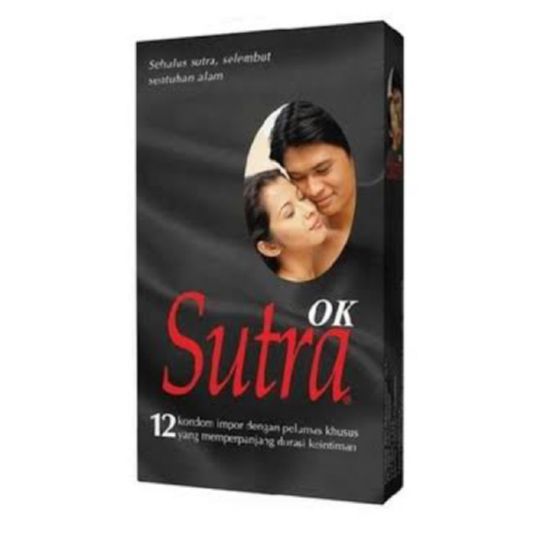 SUTRA ISI 12 PCS PENGAMAN KONDOM SUTRA PLUS OK MERAH GERIGI 12pcs