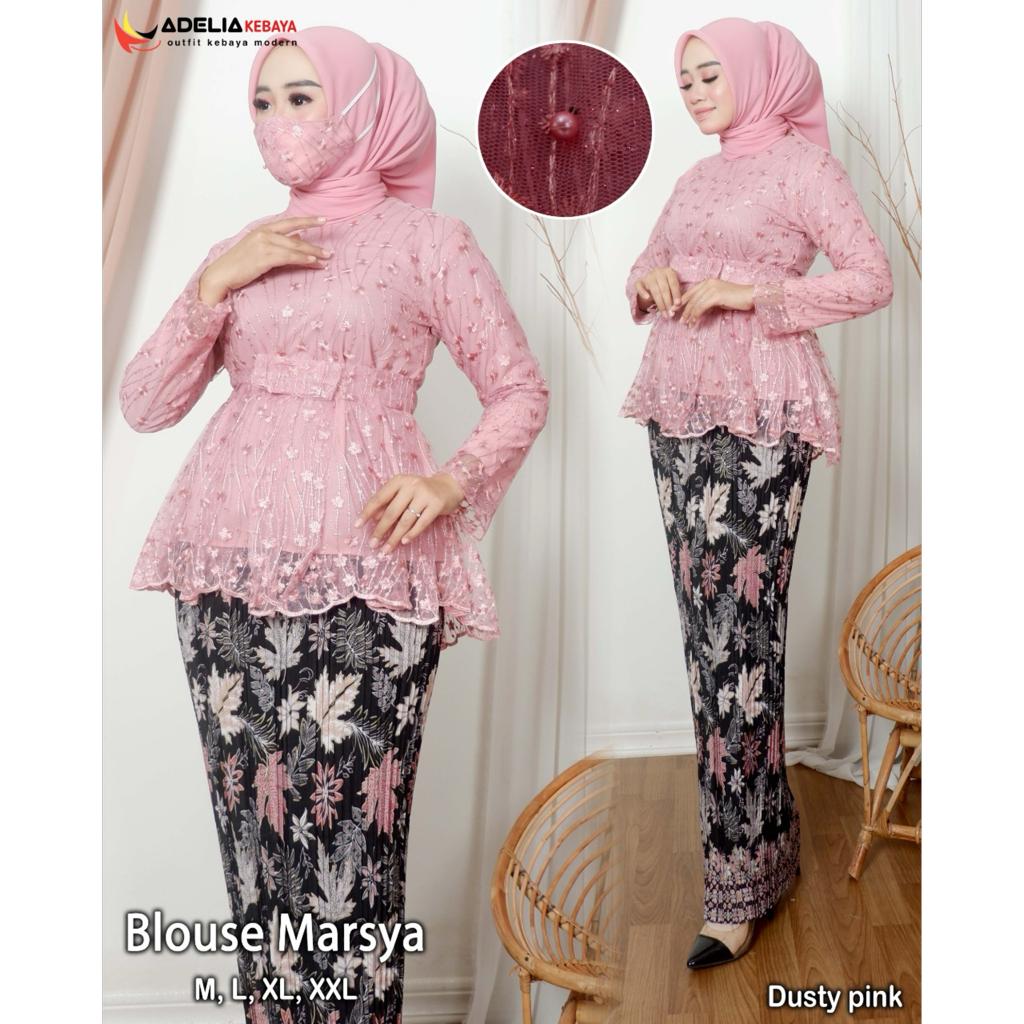 Setelan Kebaya Blouse Marsya Kebaya Modern Outfit Kekinian Model