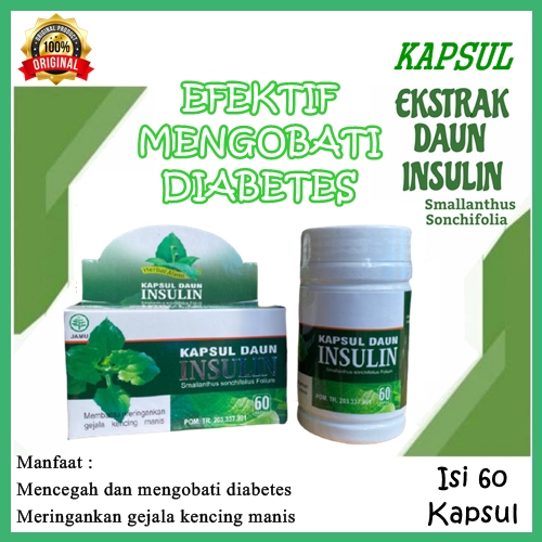 Promo Kapsul Daun Insulin Obat Kencing Manis Tradisional Obat Herbal