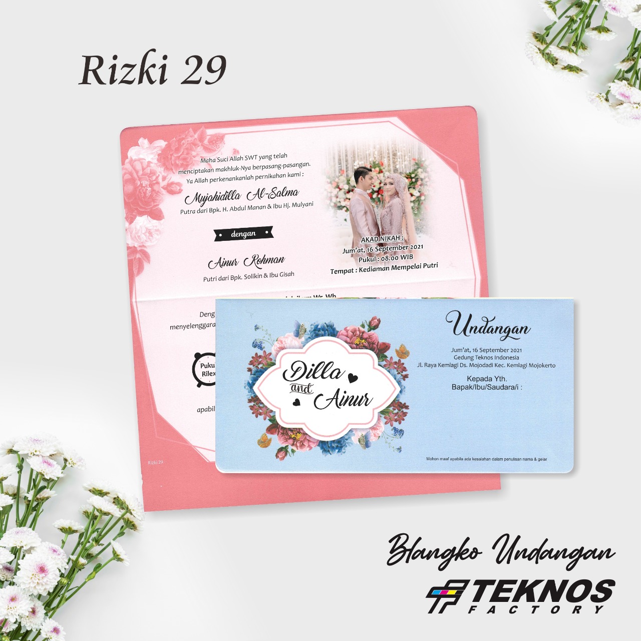 100 PCS BLANKO UNDANGAN NIKAH KOSONG MURAH RIZKI 29 Lazada Indonesia