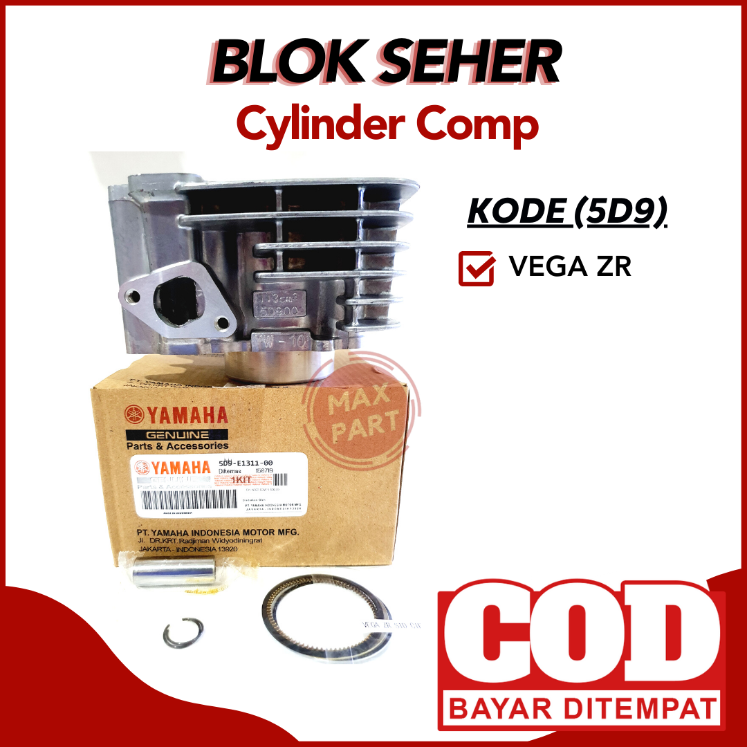 Block Blok Seher D Cilinder Cylinder Assy Comp Yamaha Vega Zr