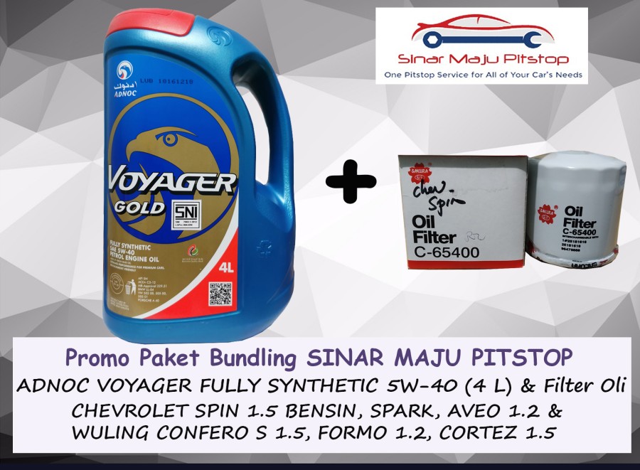 Paket Bundling Oli Adnoc Voyager Gold W Sn Original Liter