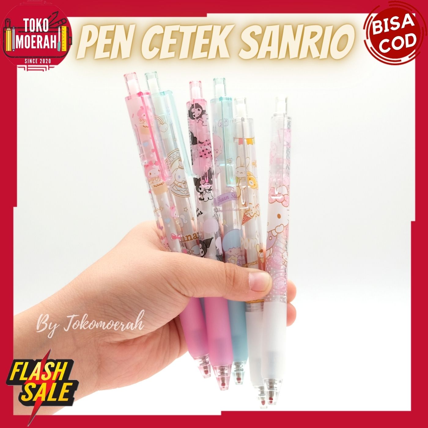 PULPEN SANRIO PEN CETEK MEKANIK SANRIO KEROPPI LUCU UNIK MURAH PULPEN