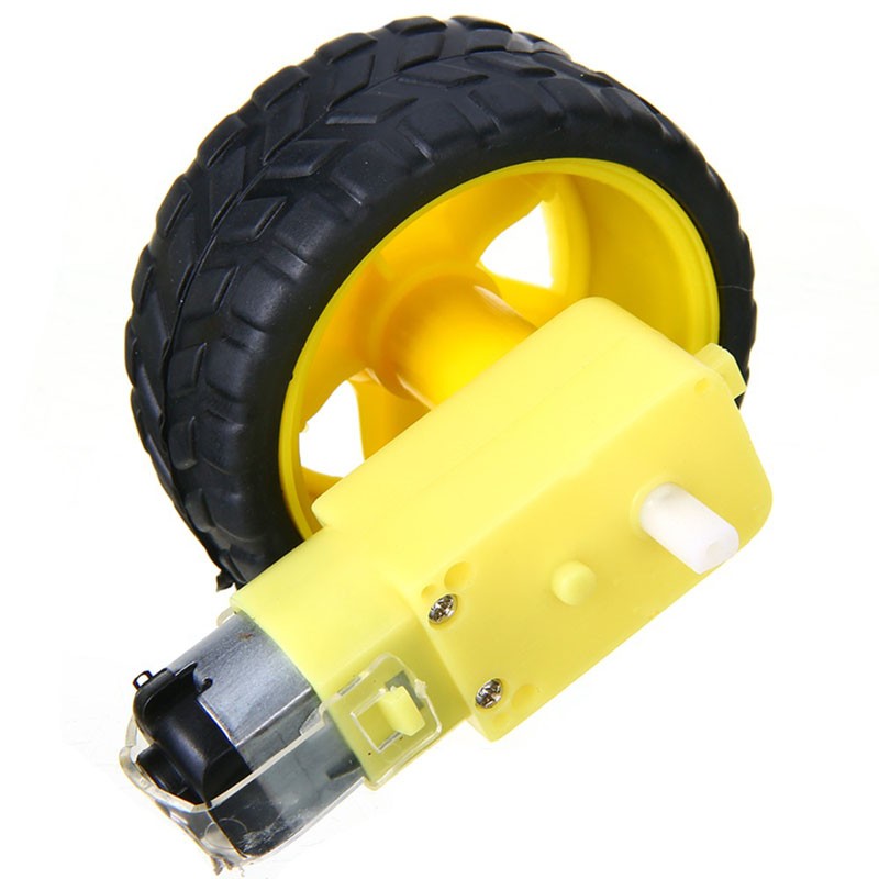 Motor Dc Gearbox Gear Box Kuning Roda Untuk Mobil Smart Car Arduino