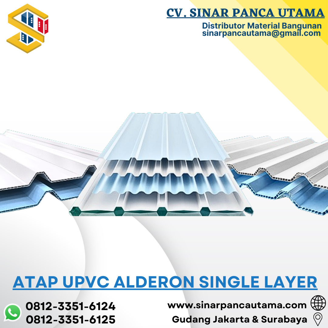 JUAL ATAP UPVC ALDERON SINGLE LAYER GRECA Lazada Indonesia