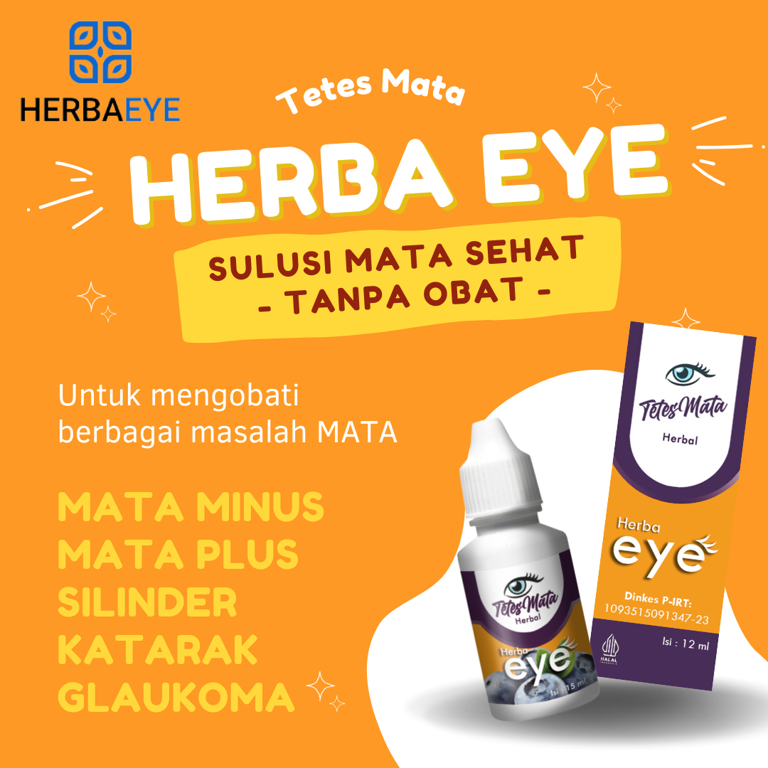 OBAT TETES MATA HERBAL EYE Obat Tetes Mata Minus Plus Katarak