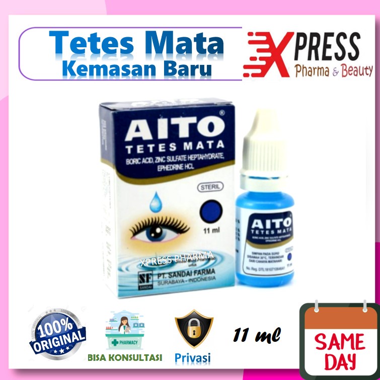 Xpress Kemsan Baru Aito Ml Tetes Obat Mata Drop Botol Merah Kering